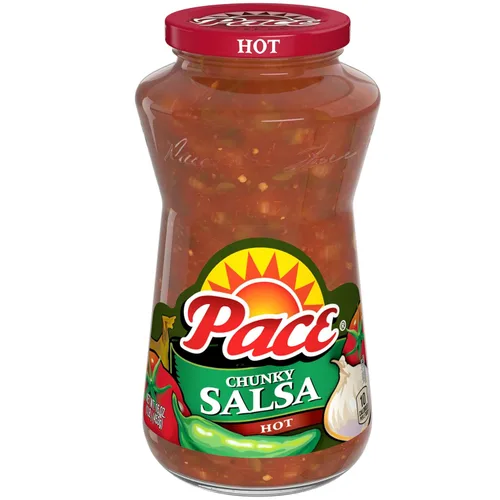 Vista 32 de Pace Salsa mediana gruesa con bajo contenido de sodio, tarro de 16 onzas