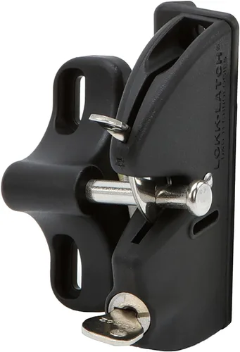 Vista 7 de National Hardware N346-201 V6201 LokkLatch en negro, 4-9/16