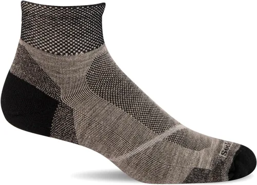 Vista 3 de Sockwell Calcetines de compresión Pulse Quarter Firm para hombre Ceniza