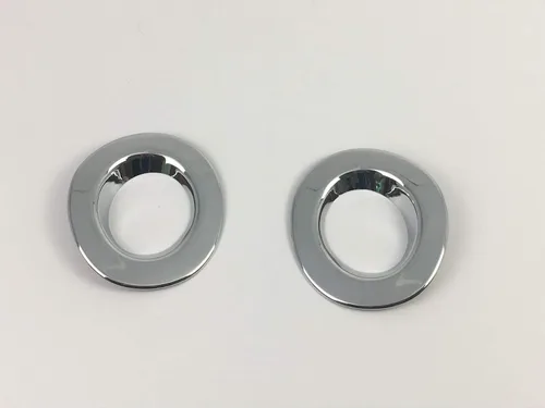 Vista 5 de 2 unids ABS cromo luz delantera niebla lámpara marco cubierta de ajuste decorativo reemplazo para Nissan marzo micra 2010-2012