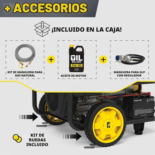 Vista 8 de Champion - Generador portátil de 16,875 vatios de arranque eléctrico