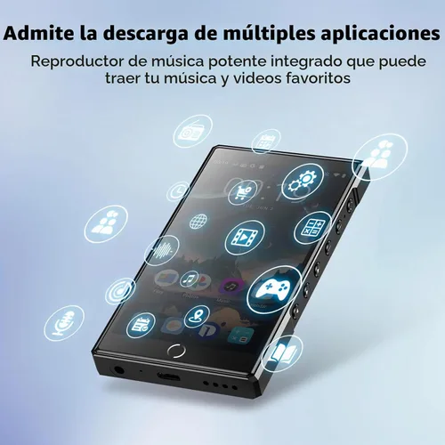 Vista 3 de Reproductor MP3 KeenPlus de 16GB con Bluetooth y WiFi, C4 Plus Android 13 Reproductor HiFi MP3 con Spotify, pantalla táctil de 4.3" FHD de panel