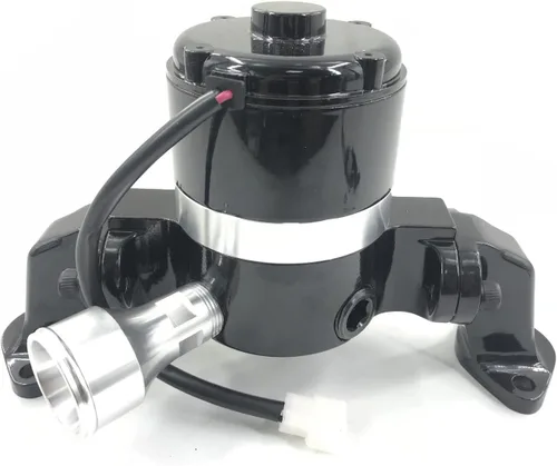 Vista 2 de Big Block Chevy Bomba de agua eléctrica de aluminio de alto flujo BBC 396-454-502 35+ GPM (negro)