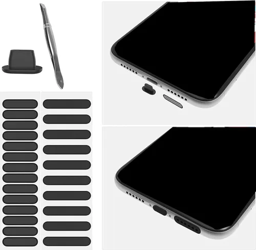 Vista 2 de Anti Dust Adhesive Covers Includes Dust Plugs and Tweezers Phone Speaker Dustproof Sticker Speaker Covers for Phone 16
