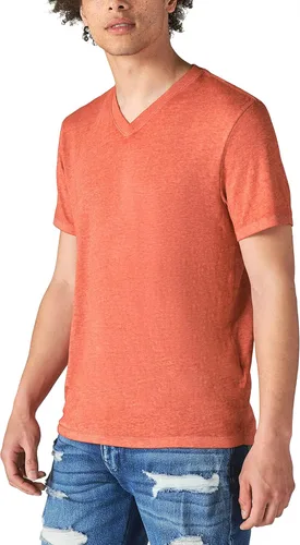 Vista 3 de Lucky Brand Venice - Camiseta estilo desgastado de cuello en V para hombre