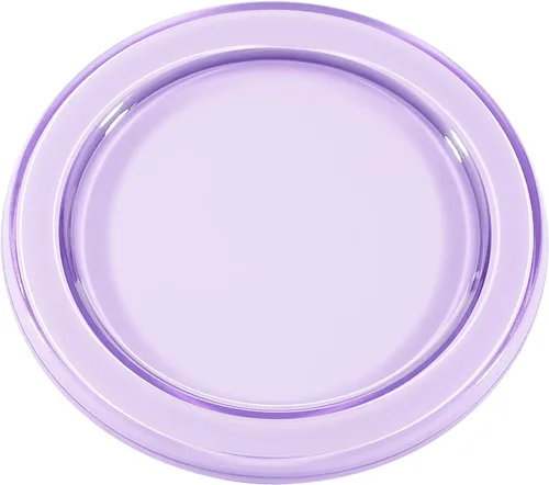 Vista 6 de metisinno Base magnética compatible con agarres de teléfono PopSocket y fundas MagSafe para iPhone, color negro translúcido