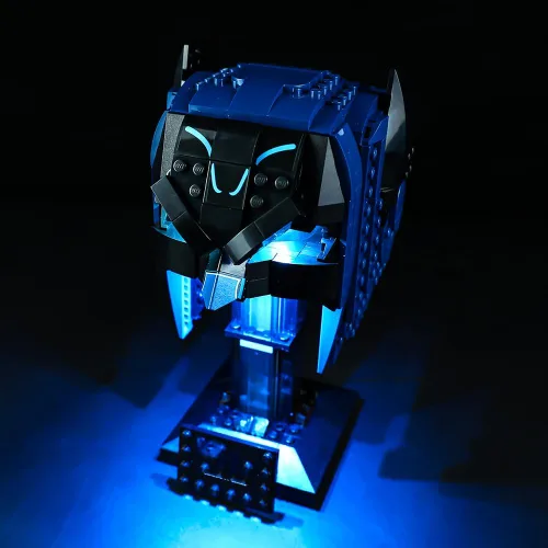 Vista 4 de Kit de luces LED compatible con Lego 76238, kit de iluminación de construcción para (Batman Cowl). (Solo kit de luz Led) (versión clásica)