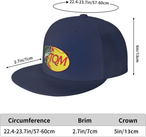 Vista 4 de Ondian Sombrero Tqm, Regida Gorras Del Pescado Tqm, Fuerza, Tqm Gorra de pescado para mujer, azul marino, Azul marino