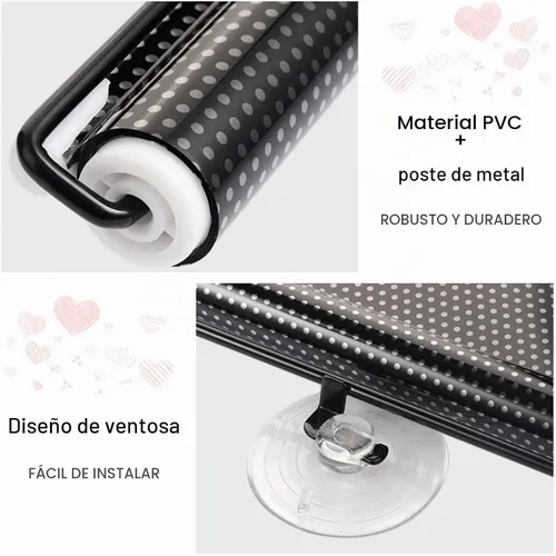 Vista 2 de Persianas enrollables opacas con protección solar, sin taladrar, cortinas enrollables para ventanas, pantallas de privacidad, persianas retráctiles