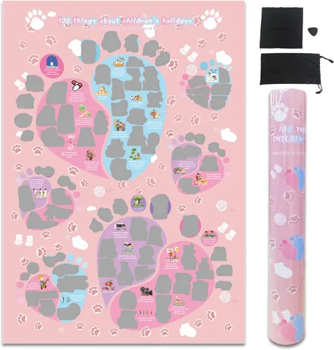 Vista 12 de NTZS Póster para rascar de 50 aventuras de fiesta - Lista de castigos de fiesta (41.9 cm x 59.4 cm) Regalo de Navidad y festival