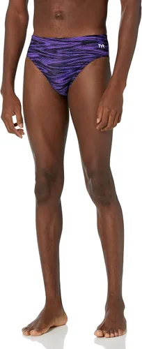 Vista 7 de TYR Men's Durafast Elite Racer Brief Swimsuit Negro