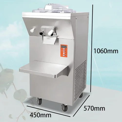 Vista 2 de Máquina de helados duros para encimera, máquina de hielo italiana, crema de mezcla de helados 20 L/H, para el hogar, camión de helados, remolque