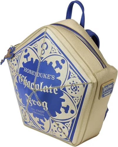 Vista 4 de Loungefly Mini mochila de rana de chocolate de Harry Potter, Oro, Mini mochila