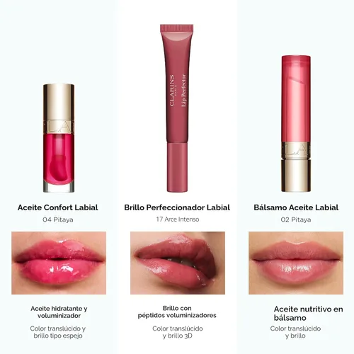 Vista 8 de Clarins Lip Perfector Peptide Plumping and Hydrating Lip Gloss Instant Shine With Sheer, Shimmer Finish Non-Sticky Texture with Vanilla Scent