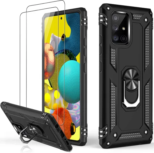Vista 34 de LUMARKE Funda para Galaxy A51 4G con Protector de Pantalla, Pasa Prueba de Caída de 16 pies de Grado Militar, Cubierta Protectora para Teléfono