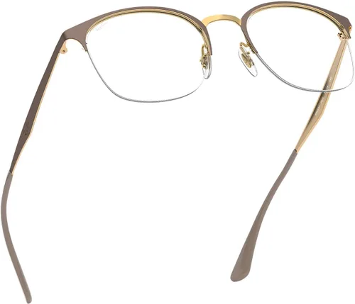 Vista 6 de Ray-Ban Rx6422 - Marcos cuadrados para anteojos graduados Beige mate en Arista/Demo Lens