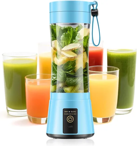 Vista 15 de Portable Blender for Smoothies & Shakes - Cordless Personal Size Blender with 6 Blades, 380Ml Juice Cup, Lightweight & Rechargeable, Freshly