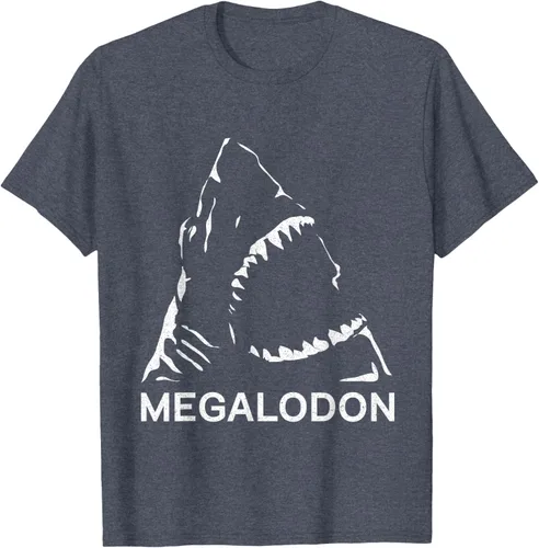 Vista 31 de Camiseta de paleontólogo prehistórico de tiburón gigante Megalodon, Negro