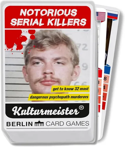Vista 7 de Juego de cartas Trump Notorious Serial Killers, para adultos