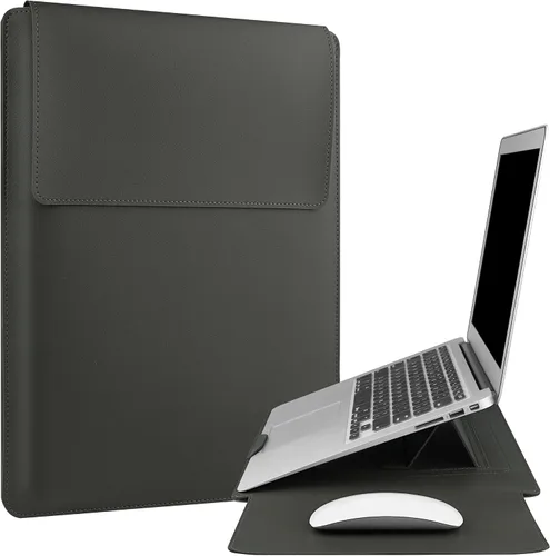 Vista 8 de HoYiXi Funda para laptop de 15.6 pulgadas, compatible con MacBook Pro de 16/15.4 pulgadas, MacBook Pro 15, Mac Air 15, funda impermeable suave de 15