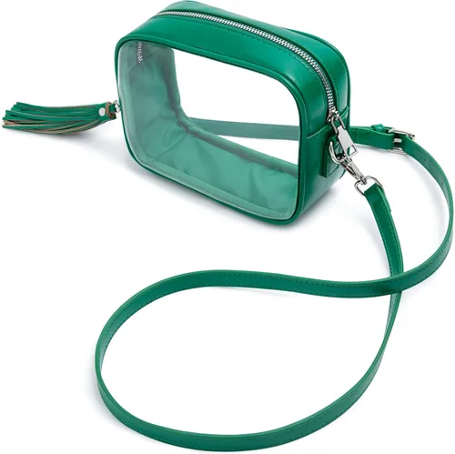 Vista 13 de Yarnic Bolsa Transparente Aprobada para Estadios, Bolso Cruzado Transparente de PVC Bolsa Cruzada Pequeña Transparente con Correa de Hombro Ajustable
