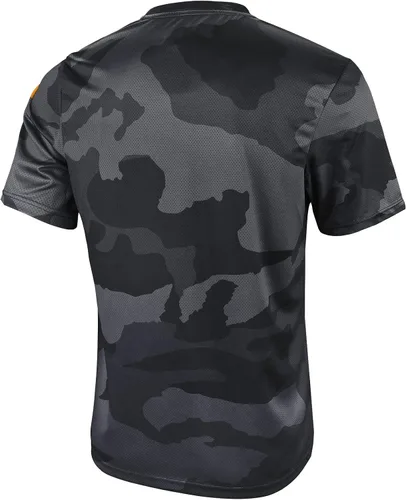 Vista 3 de Wisdom Leaves Camiseta de ciclismo de montaña para hombre, de manga corta, para descenso, absorbe la humedad y de secado rápido