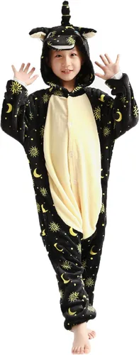 Vista 2 de Disfraz de unicornio para niños, pijama de cosplay de animales, ropa de dormir de Halloween