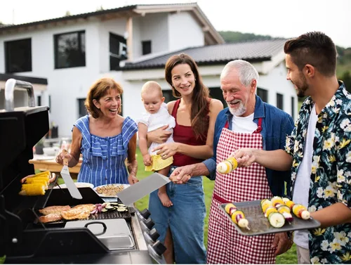 Vista 6 de Stanbroil Juego de 6 accesorios para parrilla de barbacoa, raspador de acero inoxidable resistente, espátula, cubierta de hilvanado y botellas
