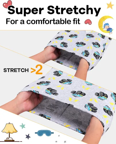 Vista 3 de DAUGHTER QUEEN - Pijama para niños de 4 piezas, conjunto corto 100 % algodón, talla 18 meses-12 años