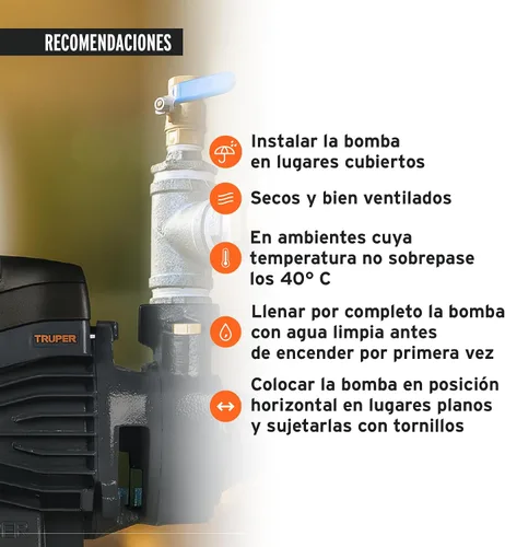 Vista 7 de Bomba periférica agua eléctrica 1/2 HP