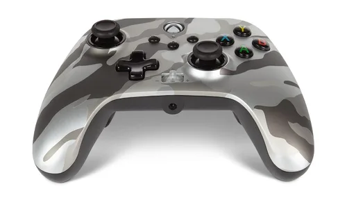 Vista 8 de PowerA Enhanced Wired Controller for Xbox Series XS - Metallic Arctic Camo, gamepad, wired video game controller, gaming controller, Xbox Series XS