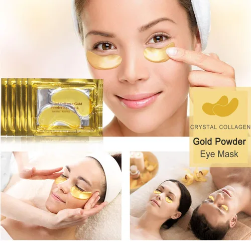 Vista 6 de Máscara de ojos de oro de 24 quilates, 25 pares de máscaras para ojos hinchados y ojeras, parches debajo de los ojos para hidratación profunda