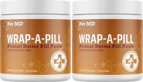 Vista 11 de Pet MD Wrap A Pill Paste - Pastilla con sabor a tocino para perros, crea un bolsillo para ocultar pastillas y medicamentos, 59 porciones Haz un