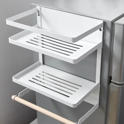Vista 6 de DormCo Suprima® - Estantes magnéticos para nevera, color blanco