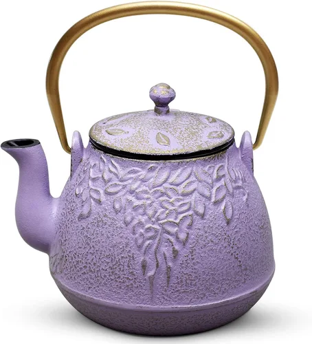 Vista 8 de Toptier Mini Tetera Pequeña, Tetera de Hierro Fundido Súper Pequeña para Estufa, Hervidor de Té Japonés del Tamaño de la Palma de la Mano Seguro