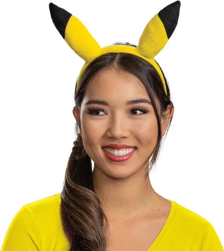 Vista 4 de Disguise Pokemon Pikachu Ears, accesorio oficial de Pokemon para disfraz de la cabeza, Unisize (8+)