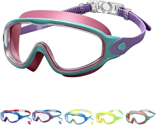 Vista 10 de Teamoda Gafas de natación antivaho con clip de nariz y tapones para los oídos