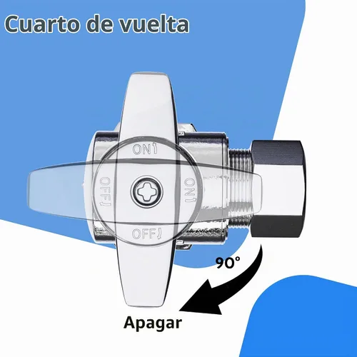 Vista 5 de VINTEX Kit de fontanería de conector de inodoro, válvula completa de inodoro con manguera de conector de inodoro de acero inoxidable de 12 pulgadas