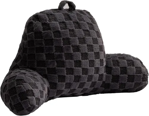 Vista 14 de Aimuan Almohada de Lectura a Cuadros Reposaespaldas de Cuña para Cama Almohada a Cuadros con Brazos Soporte para la Espalda para Sentarse en la Cama