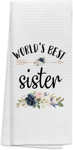 Vista 19 de TNUW Best Grandma - Toallas de cocina de 16 x 24 pulgadas, la mejor flor de Abuela del mundo, suave y absorbente, toalla de cocina, toallas de mano