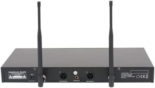 Vista 2 de ADJ Productos WM219 Sistema de micrófono de mano inalámbrico de 2 canales con conectividad XLR