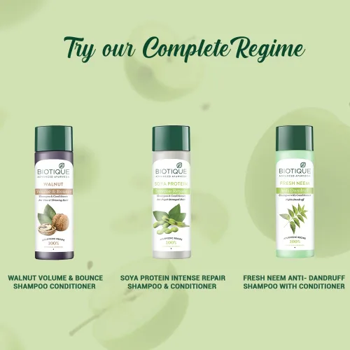 Vista 8 de Biotique Fresh Daily Purifying Champú y acondicionador - Manzana Verde 6.4 fl oz
