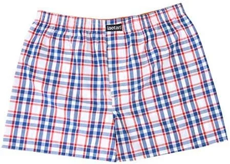 Vista 4 de LAETAN Mens Boxer Shorts, Mens Underwear Cotton Woven Boxer Short