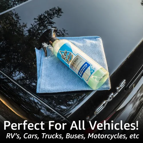 Vista 7 de Rev Auto Kit de lavado de coche sin agua – Limpia vehículos sin fuente de agua/incluye dos limpiador en aerosol de lavado sin agua de 16 onzas