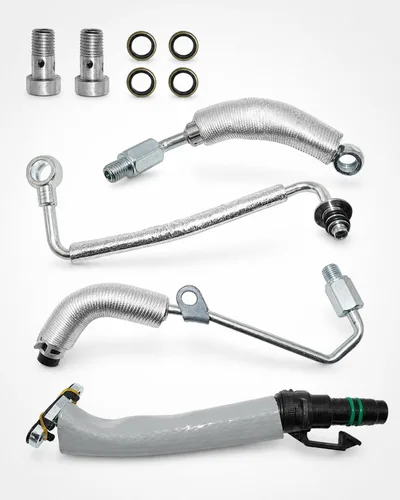 Vista 6 de Kit de línea de aceite Turbo 55587854/55592600 de 4 piezas, compatible