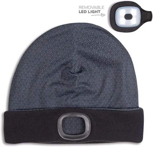 Vista 11 de Gone For a Run Gorros y diademas reversibles con forro polar LED para correr 3 modos de luz