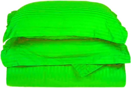 Vista 7 de LaxLinen Juego de funda de edredón de 3 piezas (1 funda de edredón con 2 fundas de almohada) 100% algodón de calidad suave, con cierre
