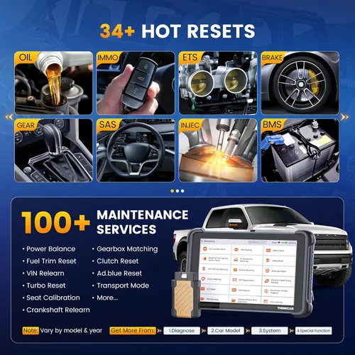 Vista 5 de THINKCAR Herramienta de escaneo bidireccional, THINKSCAN 689BT Herramienta de diagnóstico automotriz para todo el sistema, escáner OBD2