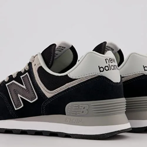 Vista 6 de New Balance - Tenis para mujer 574 Core, NegroBlanco, 7,5