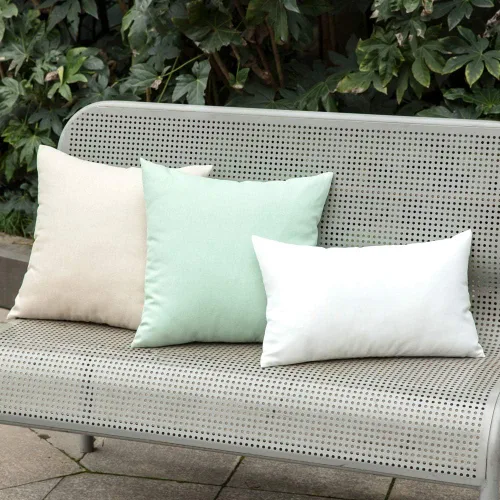 Vista 5 de MIULEE - Paquete de 2 fundas de almohada decorativas para exteriores, impermeables, sólidas, de lino, para jardín, granja, para patio, tienda, Óxido
